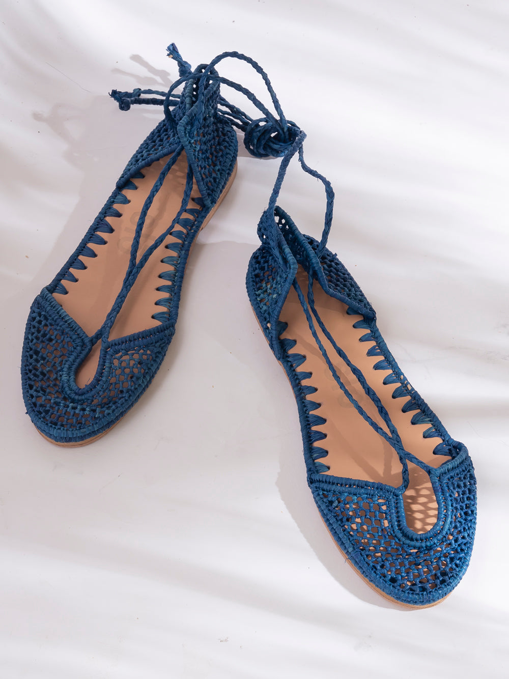 Bailarina Rafia Indigo